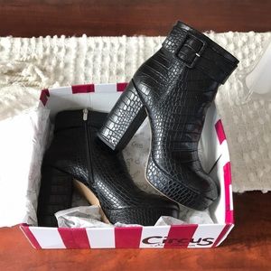 Circus by Sam Edelman Alie Boot, Crocodile Print
